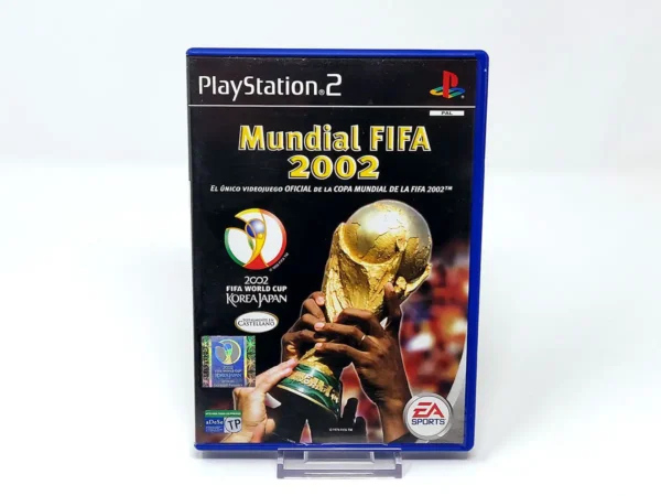 Portada de Mundial FIFA 2002 (ESP) para PlayStation 2, edición PAL España, de segunda mano
