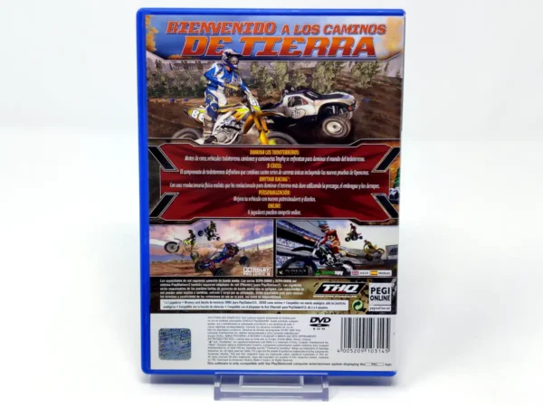 Parte trasera de MX vs. ATV Untamed (ESP) para PlayStation 2, edición PAL España