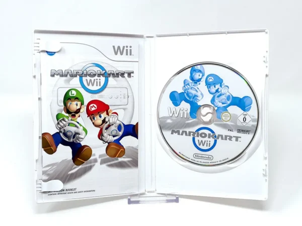 Interior del juego Mario Kart Wii (EUR) para Nintendo Wii con disco y manual