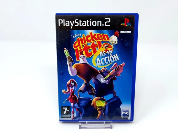 Portada de Chicken Little: As en Acción (ESP) para PlayStation 2, edición PAL España, de segunda mano