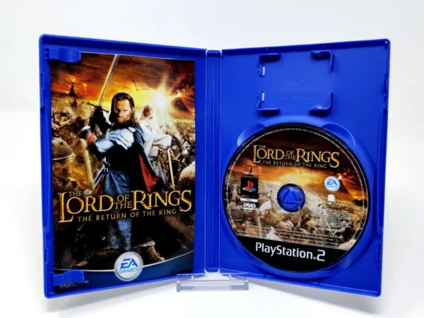 Interior del juego The Lord of the Rings: The Return of the King (UK) para PlayStation 2 con disco y manual