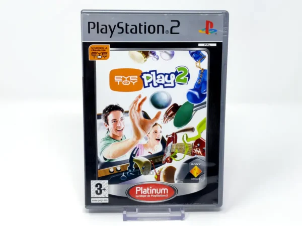 Portada de EyeToy: Play 2 (ESP) (Platinum) (v2) para PlayStation 2, edición PAL España, de segunda mano