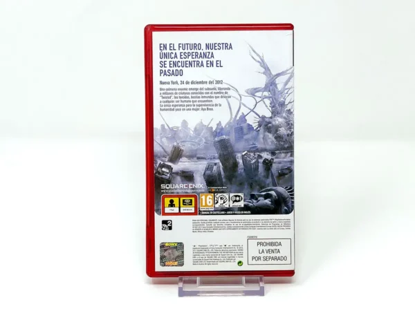 Parte trasera de The 3rd Birthday para PSP, edición PAL España