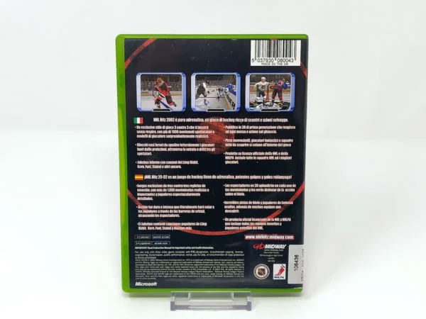 Parte trasera de NHL Hitz 2002 (ESP) (Rebajado) para XBOX, edición PAL España
