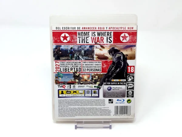 Parte trasera de Homefront (ESP) para PlayStation 3, edición PAL España