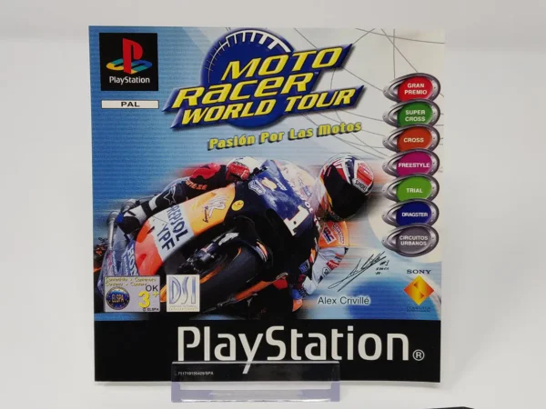 Moto Racer World Tour (ESP) (Carátula) para PlayStation 1, de segunda mano