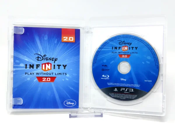 Interior del juego Disney Infinity 2.0: Play Without Limits (EUR) para PlayStation 3 con disco y manual