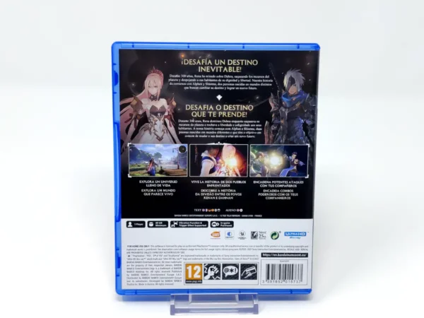 Parte trasera de Tales of Arise (ESP) para PlayStation 5, edición PAL España