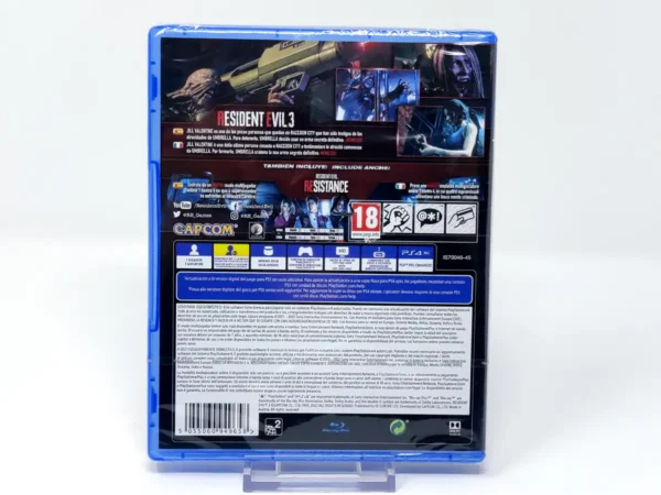 Parte trasera de Resident Evil 3 (ESP) (Precintado) para PlayStation 4, edición PAL España