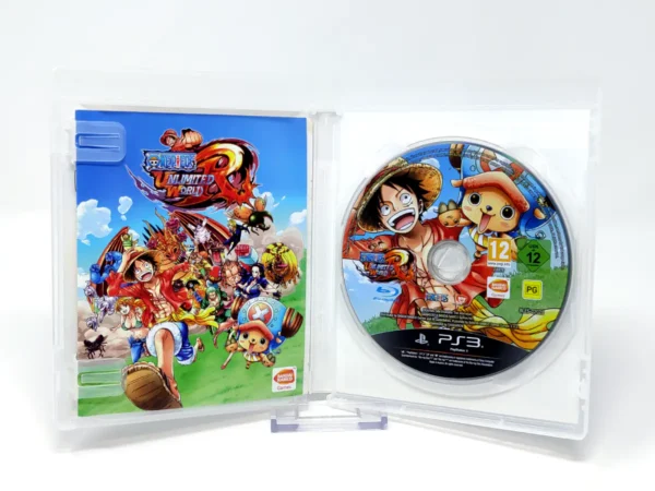 Interior del juego One Piece: Unlimited World Red (ESP) para PlayStation 3 con disco y manual