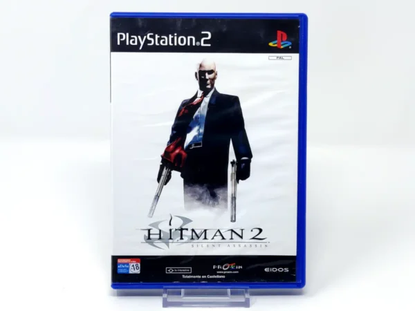 Portada de Hitman 2: Silent Assassin (ESP) para PlayStation 2, edición PAL España, de segunda mano