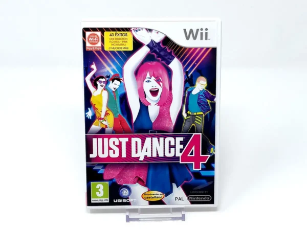 Portada de Just Dance 4 (ESP) para Nintendo Wii, edición PAL España, de segunda mano