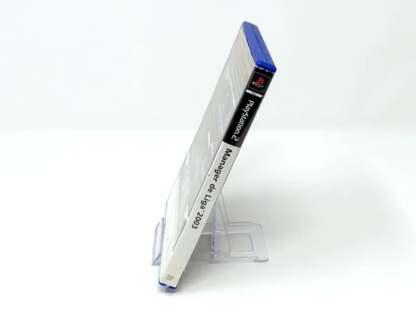Lateral de la caja de Manager de Liga 2003 (ESP) (Rebajado) para PlayStation 2