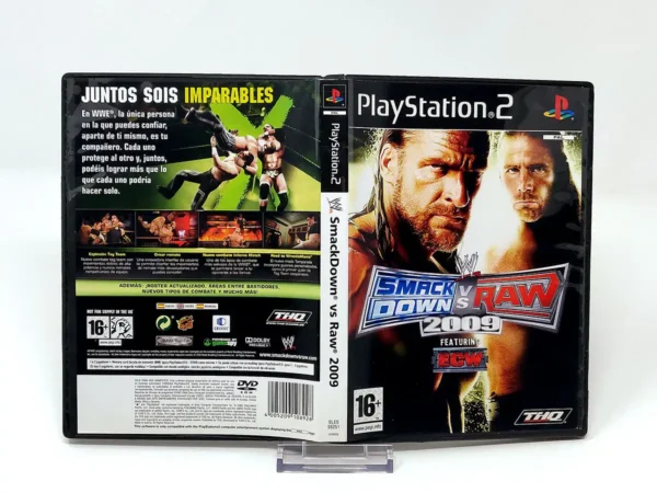 WWE SmackDown vs. Raw 2009 (ESP) (Carátula) para PlayStation 2, edición PAL España, de segunda mano