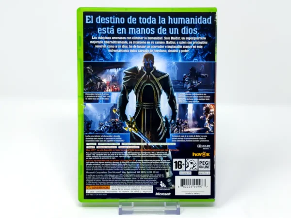 Parte trasera de Too Human (ESP) (Rebajado) para XBOX 360, edición PAL España
