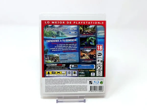 Parte trasera de Far Cry 3 (ESP) (Essentials) para PlayStation 3, edición PAL España