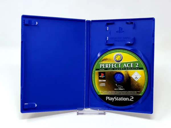 Interior del juego Perfect Ace 2: The Championships (FRA) (Rebajado) para PlayStation 2 con disco y manual