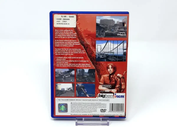 Parte trasera de SOS: The Final Escape (UK) (Rebajado) para PlayStation 2, edición PAL UK