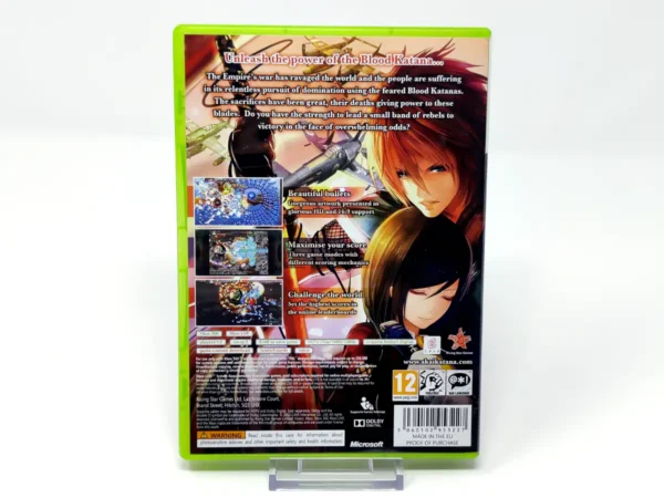 Parte trasera de Akai Katana (UK) para XBOX 360, edición PAL UK
