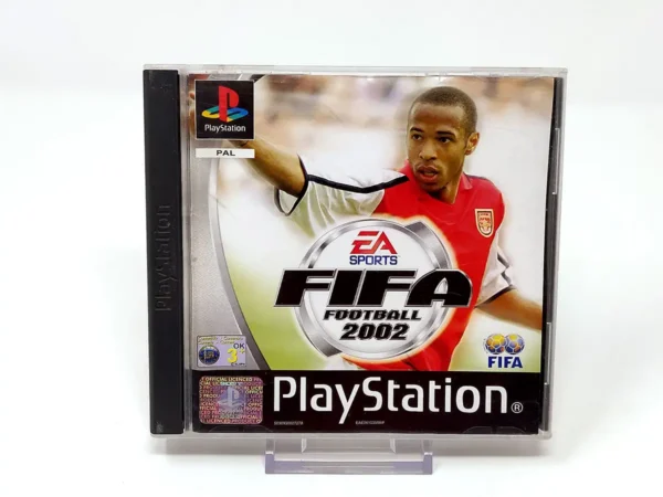 Portada de FIFA Football 2002 (UK) para PlayStation 1, edición PAL UK, de segunda mano