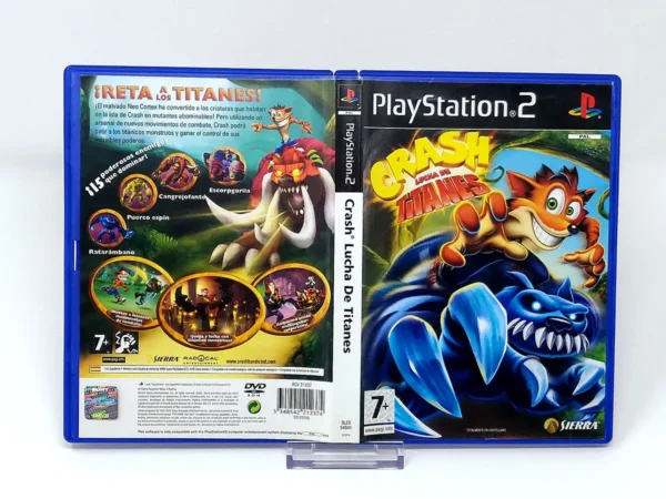 Crash Lucha de Titanes (ESP) (Carátula) para PlayStation 2, de segunda mano