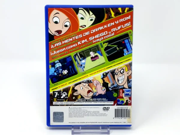 Parte trasera de Disney Kim Possible: Doble Identidad (ESP) (Rebajado) para PlayStation 2, edición PAL España