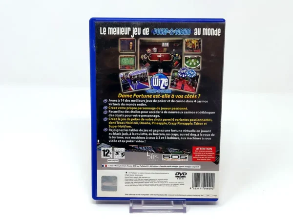 Parte trasera de Playwize Poker & Casino (FRA) (Rebajado) para PlayStation 2, edición PAL Francia