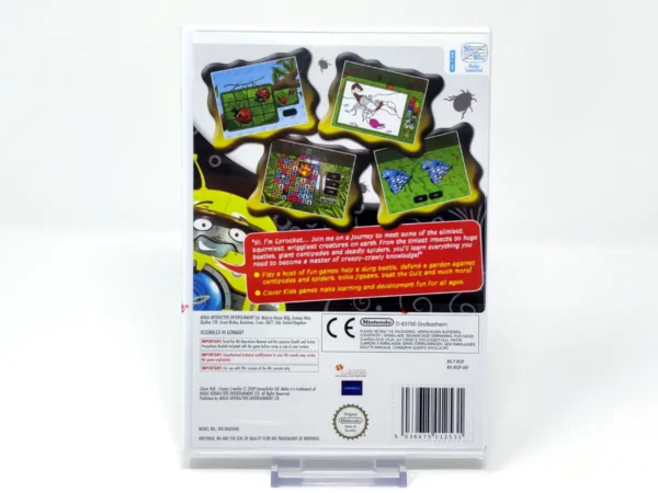 Parte trasera de Clever Kids: Creepy Crawlies (UK) (Precintado) para Nintendo Wii, edición PAL UK