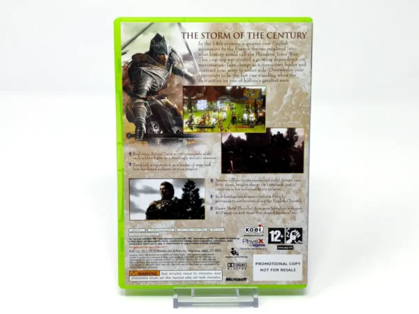Parte trasera de Bladestorm: The Hundred Years' War (UK) (Promo) para XBOX 360, edición PAL UK
