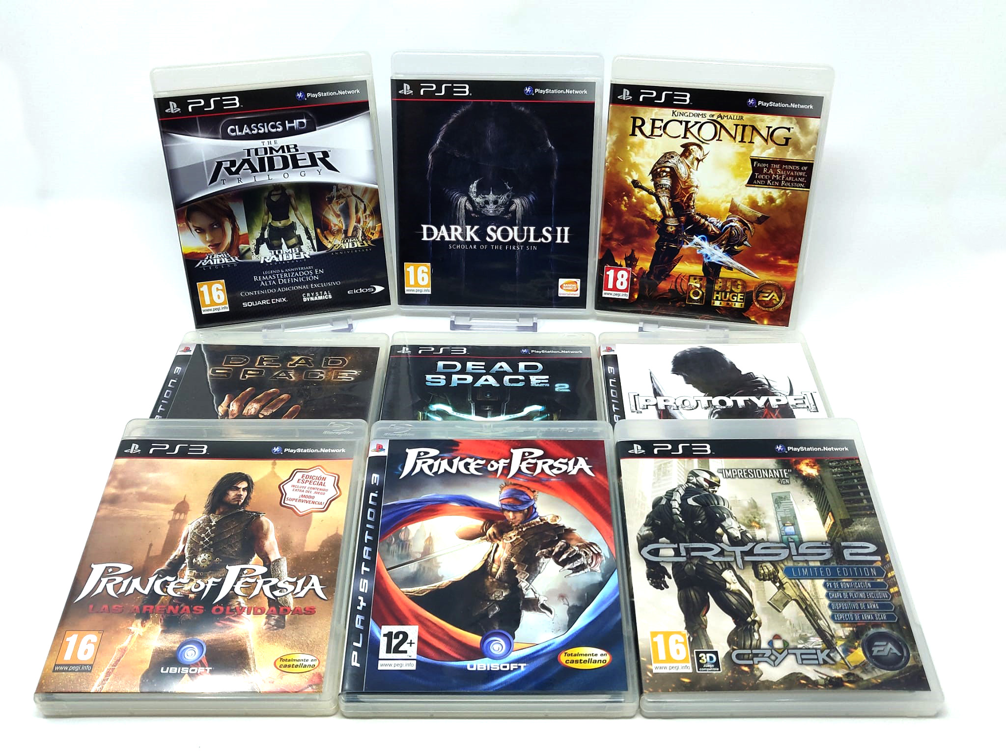Portada de Lote Videojuegos (REF:5125006) para PlayStation 3, edición PAL España, de segunda mano