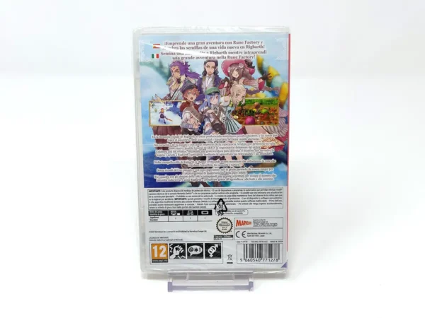 Parte trasera de Rune Factory 5 (ESP) (Precintado) para Nintendo Switch, edición PAL España