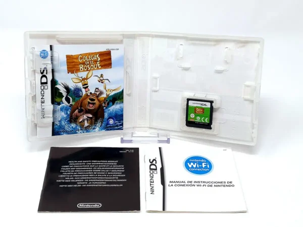 Interior del juego Colegas en el Bosque (ESP) para Nintendo DS con disco y manual