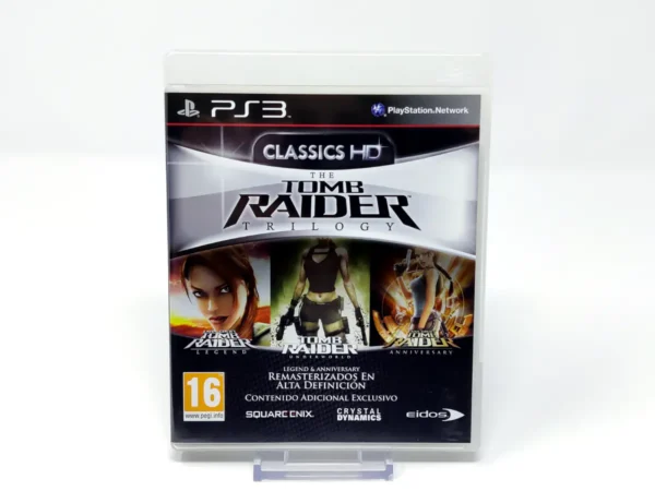 Portada de The Tomb Raider Trilogy (ESP) (Classics HD) para PlayStation 3, edición PAL España, de segunda mano