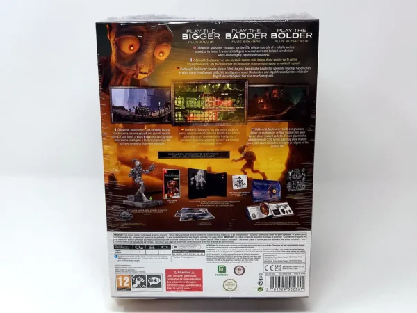 Parte trasera de Oddworld Soulstorm (Collector's Oddition) (ESP) (Precintado) para Nintendo Switch, edición PAL España