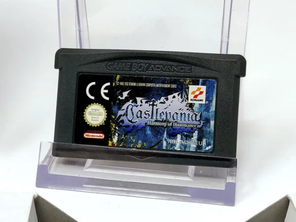 Lateral de la caja de Castlevania: Harmony of Dissonance (ESP) para Nintendo Game Boy Advance