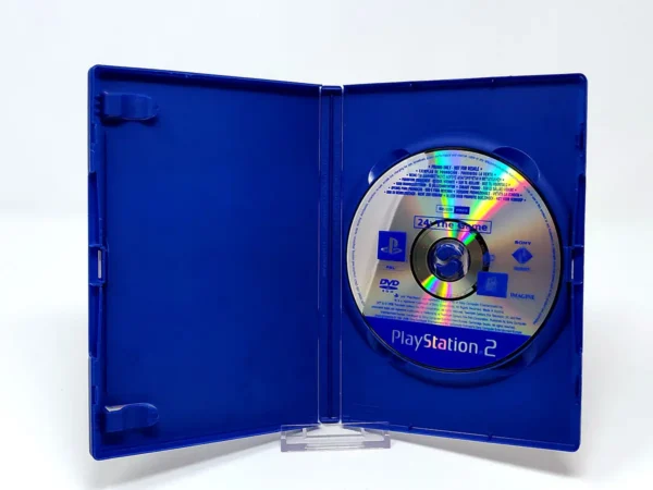 Interior del juego 24: The Game (ESP) (Promo) para PlayStation 2 con disco y manual