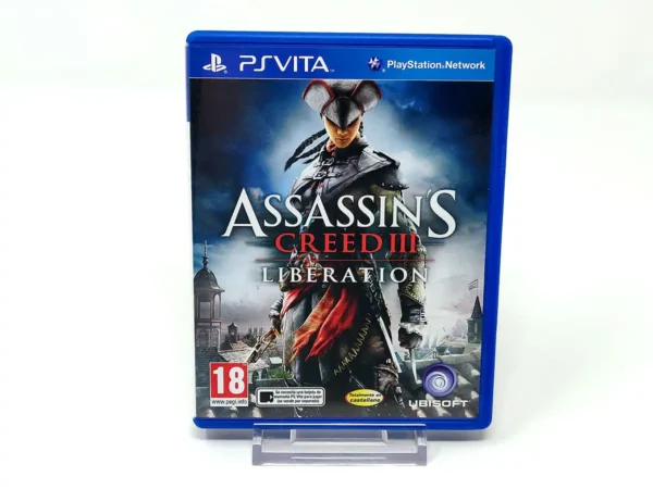 Portada de Assassin's Creed III: Liberation (ESP) para PS Vita, edición PAL España, de segunda mano