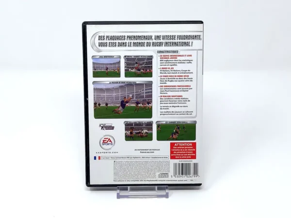 Parte trasera de Rugby (FRA) para PlayStation 2, edición PAL Francia