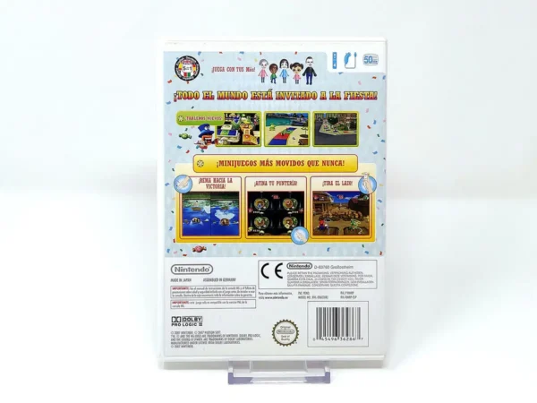 Parte trasera de Mario Party 8 (ESP) para Nintendo Wii, edición PAL España