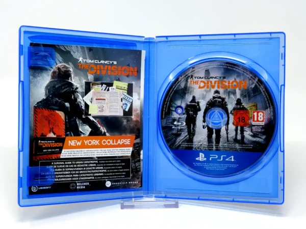 Interior del juego Tom Clancy's The Division (Gold Edition) (UK) para PlayStation 4 con disco y manual