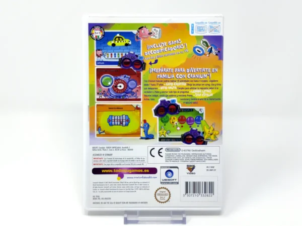 Parte trasera de Cranium Kabookii (ESP) para Nintendo Wii, edición PAL España