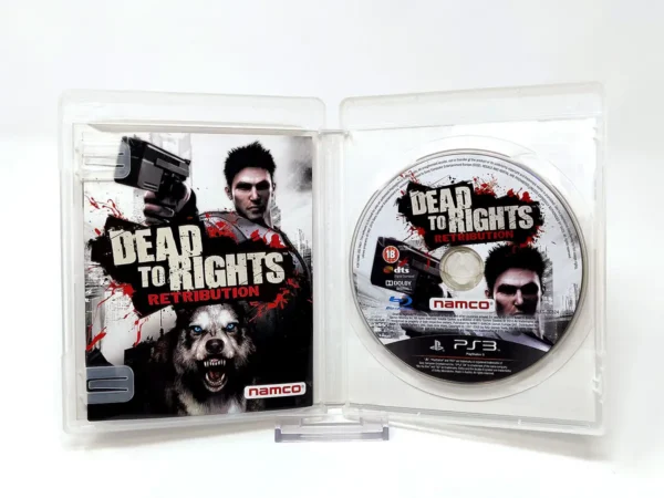 Interior del juego Dead to Rights: Retribution (ESP) para PlayStation 3 con disco y manual
