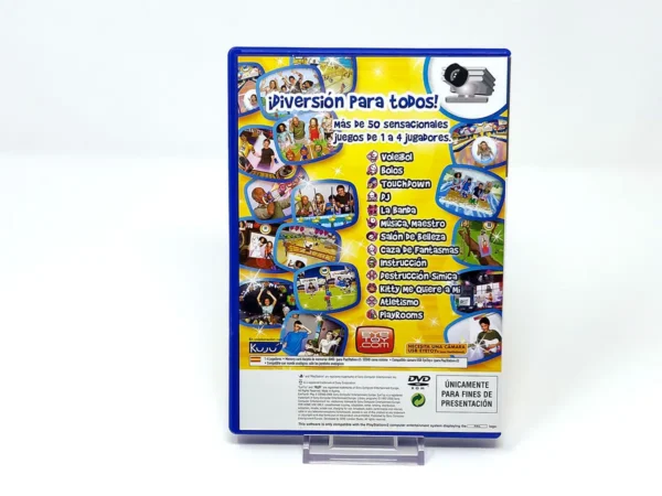 Parte trasera de EyeToy: Play 3 (ESP) (Promo) para PlayStation 2, edición PAL España