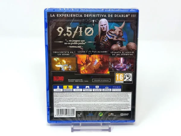 Parte trasera de Diablo III - Eternal Collection (ESP) (Precintado) para PlayStation 4, edición PAL España