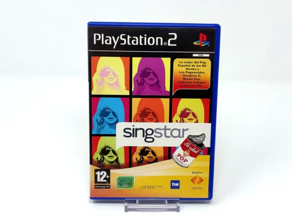 Portada de SingStar La Edad de Oro del Pop Español (ESP) (Rebajado) para PlayStation 2, edición PAL España, de segunda mano