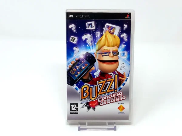 Portada de Buzz! Concurso de Bolsillo (ESP) para PSP, edición PAL España, de segunda mano