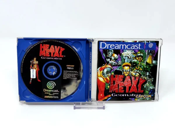 Interior del juego Heavy Metal: Geomatrix (ESP) para Sega Dreamcast con disco y manual