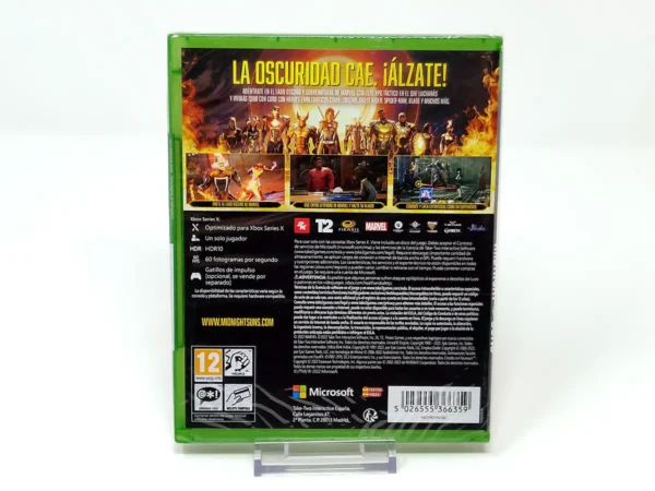Parte trasera de Marvel Midnight Suns (ESP) (Precintado) para XBOX One / Series X/S, edición PAL España