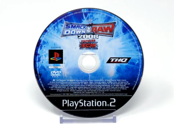 WWE SmackDown vs. Raw 2008 (FRA) (Disco) para PlayStation 2, edición PAL Francia, de segunda mano