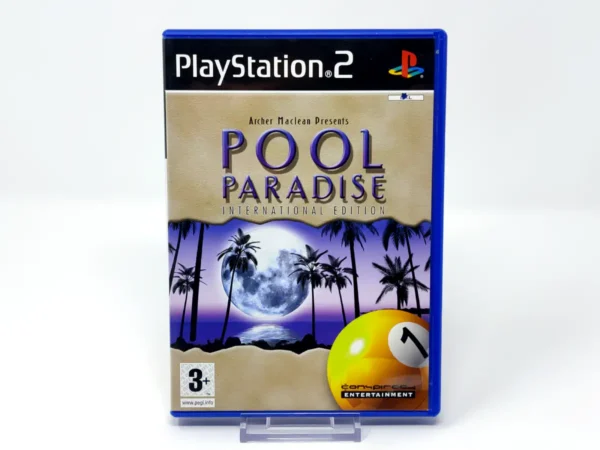 Portada de Pool Paradise: International Edition (ESP) para PlayStation 2, edición PAL España, de segunda mano